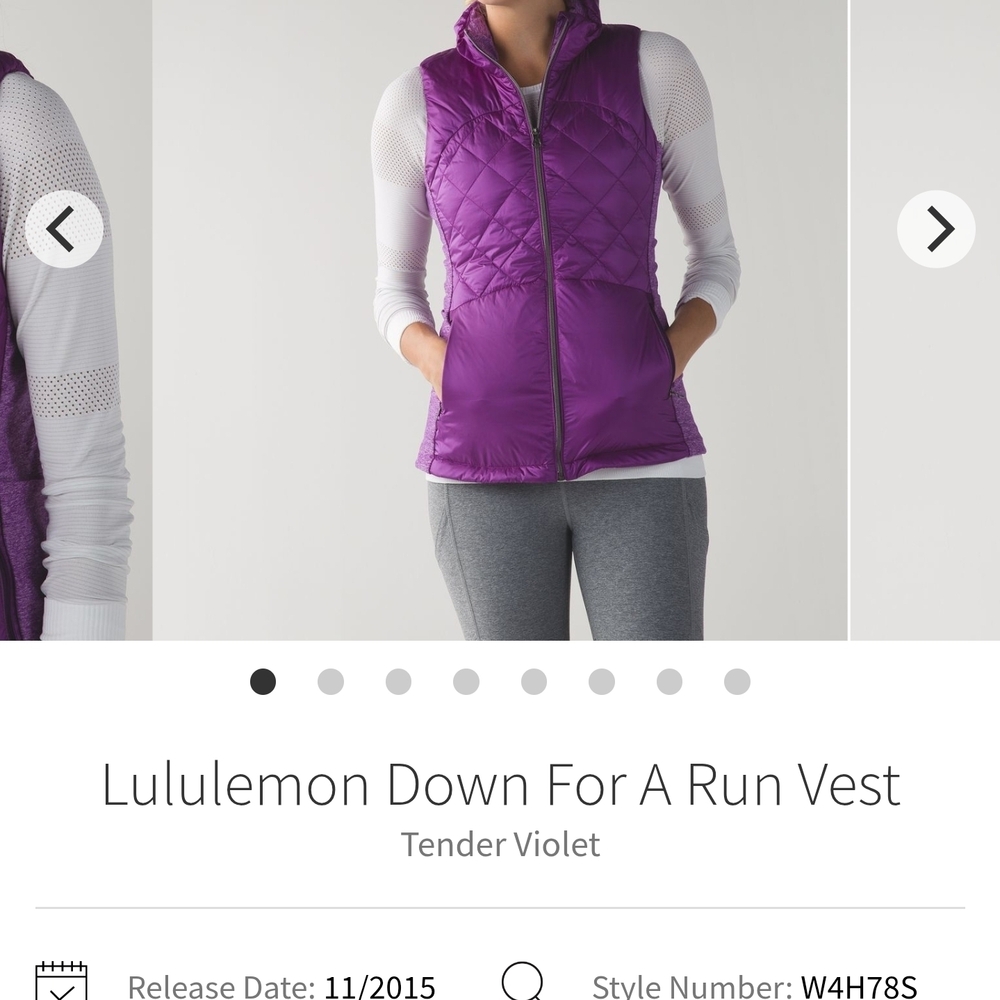 Lululemon Down For A Run Vest - Picture 1 of 8